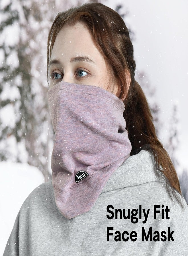 MCTi Neck Gaiter Warmer Winter Fleece Scarves Beanie Hat for Skiing Cycling Elastic Closure - Image 5
